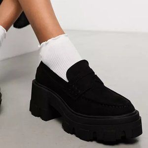 NWT ASOS Sloane chunky black loafer
